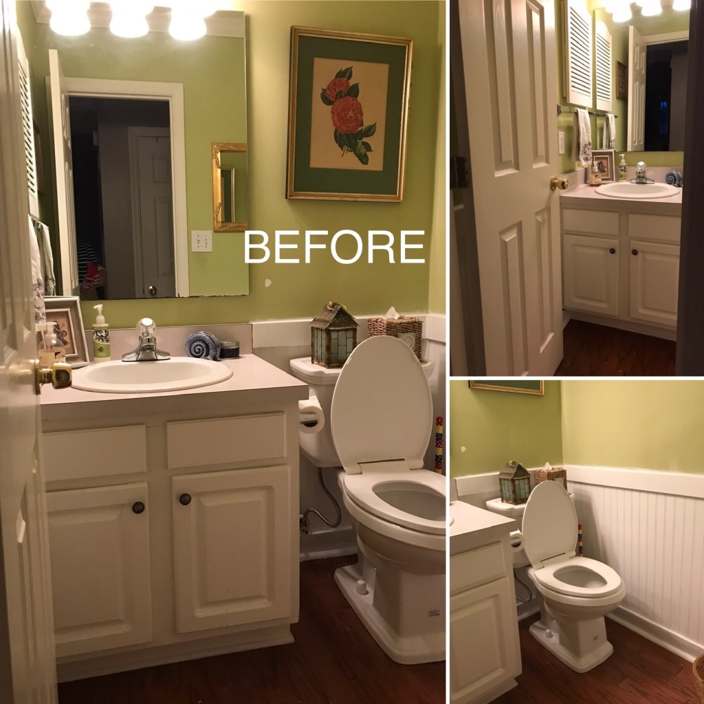 Photo inspiration: DIY Half Bath Refurbish On A Budget Hodge Podge Podcast Photo Inspiration