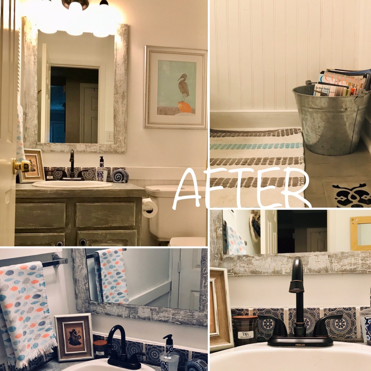 Curated visual reference: Visual Reference: DIY Half Bath Refurbish On A Budget Hodge Podge Podcast